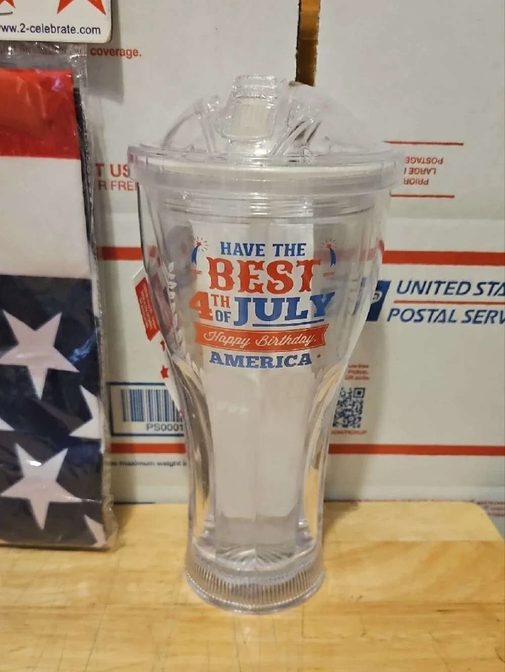 American Flag 2ft x 3ft - Patriotic Red, White & Blue and July 4th Tumbler